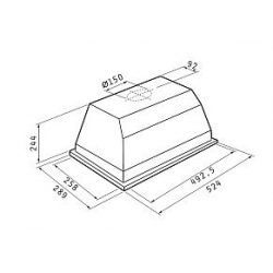 Okap kuchenny PYRABLOCK Pyramis